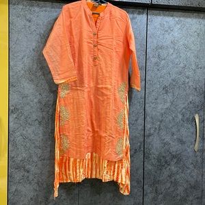 Orange two-layered Kurta